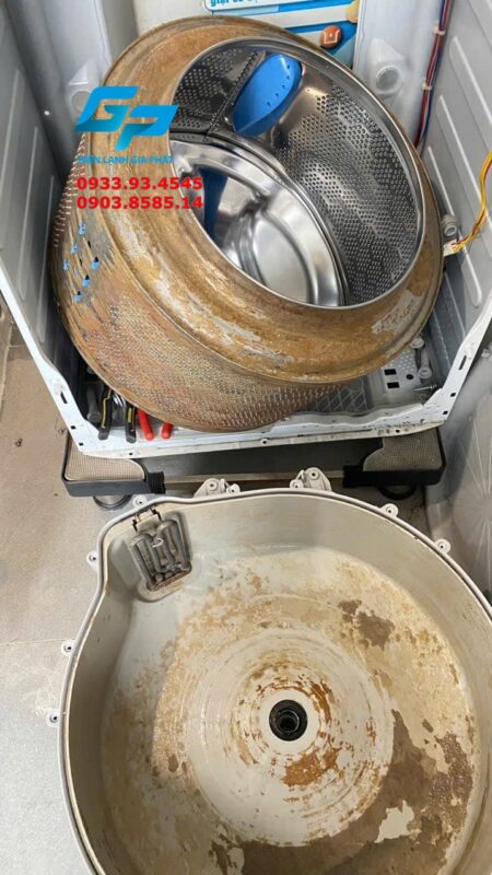Vệ sinh máy giặt cửa ngang phường Bình Trưng 02
